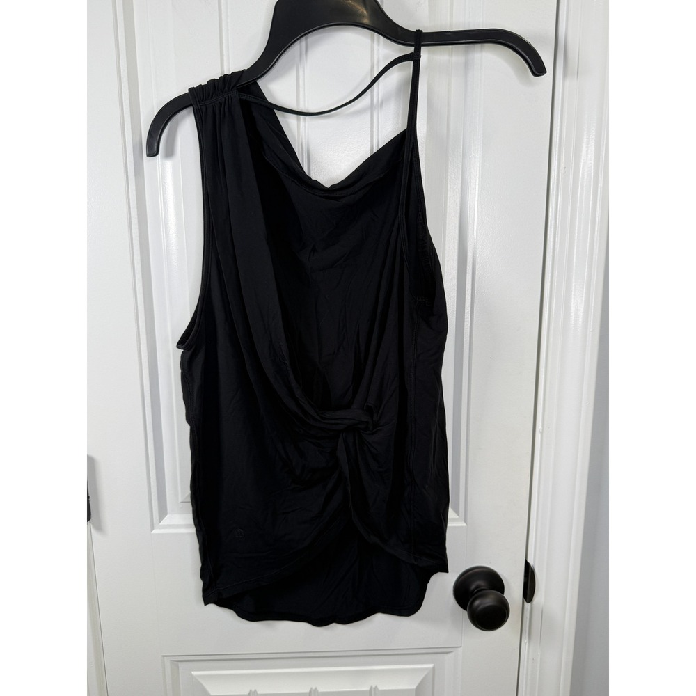 Lululemon Women Dare to Drop Tank Size 8 Black Quiet Luxury Modal Top - Picture 3 of 5